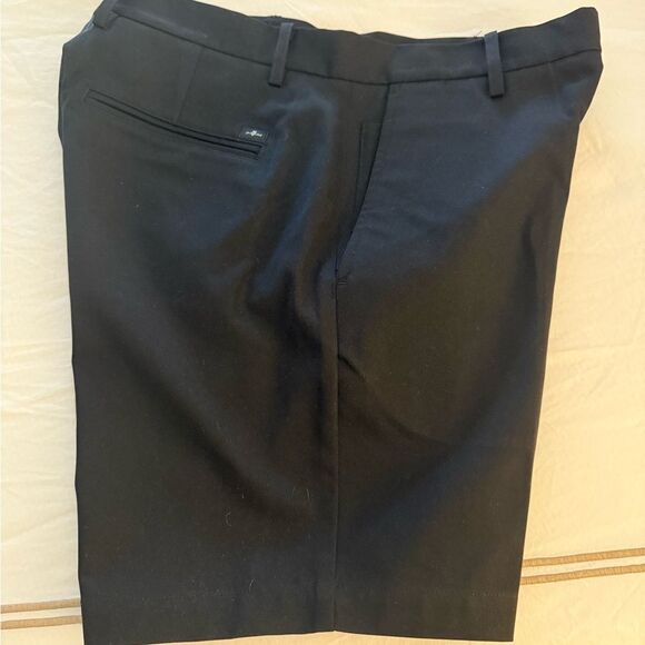 NWOT 7 For All Mankind Mens Black Flat Front Shorts. Size 29. - Picture 3 of 7